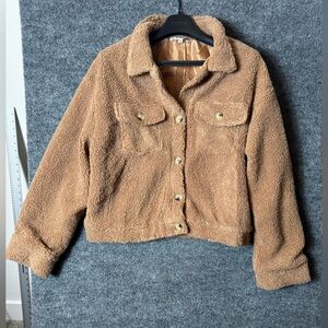 Hyfve Light Brown/Tan Teddy Sherpa Jacket - Size Large (L), NWOT